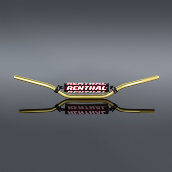 RENTHAL HANDLEBAR 7/8 INCH (22MM) MX HANDLEBAR GOLD ENDURO PADDED GOLD COLOR WITH SPONGE