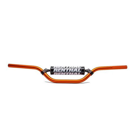 RENTHAL VAIRAS 7/8 COLIO (22 MM) MX MINI VAIRAS ORANŽINIS KTM 65 SX PAMINKŠTINTAS ORANŽINĖS SPALVOS SU KEMPINE