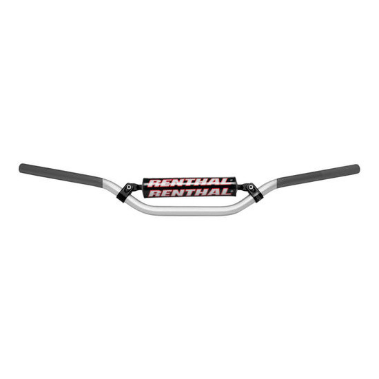 RENTHAL HANDLEBAR 7/8 INCH (22MM) MX HANDLEBAR SILVER / GREY RC PADDED