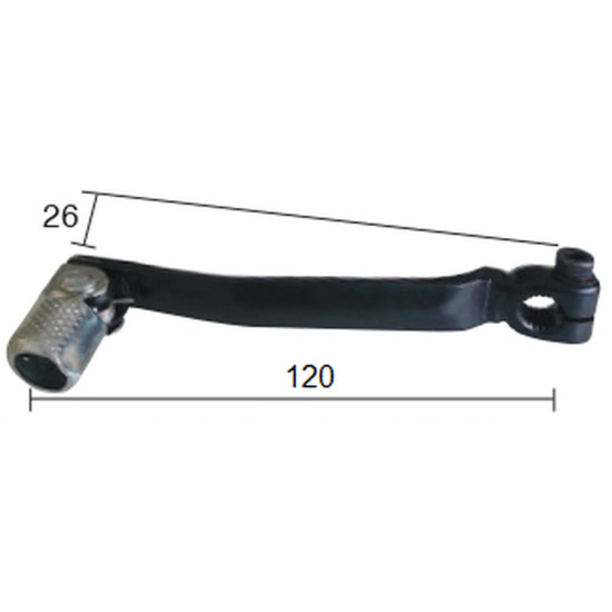 BUZZETTI Plieninė pavarų perjungimo svirtis APRILIA 50 BETA 50 FANTIC 50 MALAGUTI 50 MBK 50 RIEJU 50 YAMAHA 50 (MINARELL