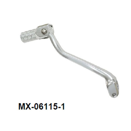 PSYCHIC GEAR SHIFT LEVER KAWASAKI KX 125 '03-'05 (OEM: 13156-1493) (FORGED ALUMINUM) SILVER (ANODIZED)