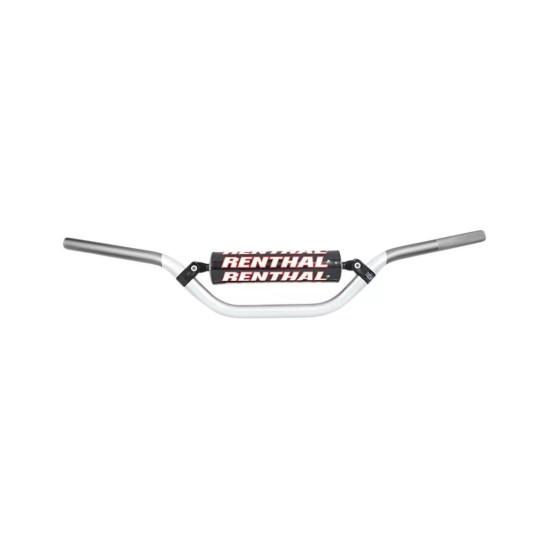 RENTHAL VAIRAS 7/8 COLIO (22 MM) MX MINI VAIRAS SIDABRINIS / PILKAS KAWASAKI KX 65 02-16 PAMINKŠTINTAS