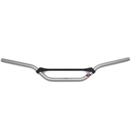 DOMINO ALBERTO BAROZZI ALUMINUM HANDLEBAR 22MM WITH CROSSBAR SILVER