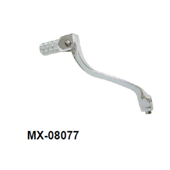 PSYCHIC GEAR SHIFT LEVER SUZUKI RMZ 450 '08-'25 (OEM: 25600-28H00 25600-28H01) (FORGED ALUMINUM) SILVER (ANODIZED)