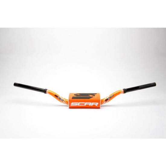 SCAR RACING STEERING WHEEL 28.6MM RC MODEL BEND COLOR ORANGE / BLACK SPONGE COLOR ORANGE / BLACK / WHITE