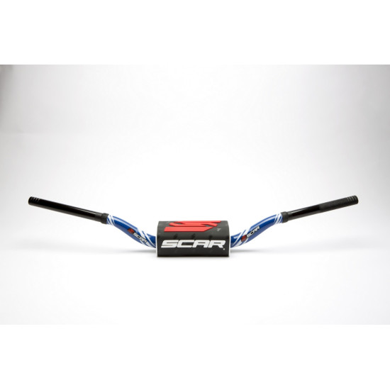 SCAR RACING STEERING WHEEL 28.6MM VILLOPOTO / STEWART MODEL BLUE / BLACK SPONGE BLACK / WHITE