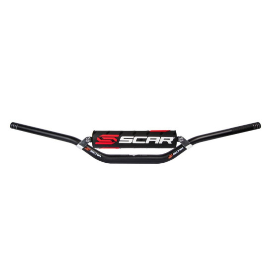 „SCAR RACING“ VAIRAS SU SKRIESINIU 28,6 MM MODELIS STEWART / VILLOPOTO SPALVA JUODA KEMPINĖ JUODA / BALTA