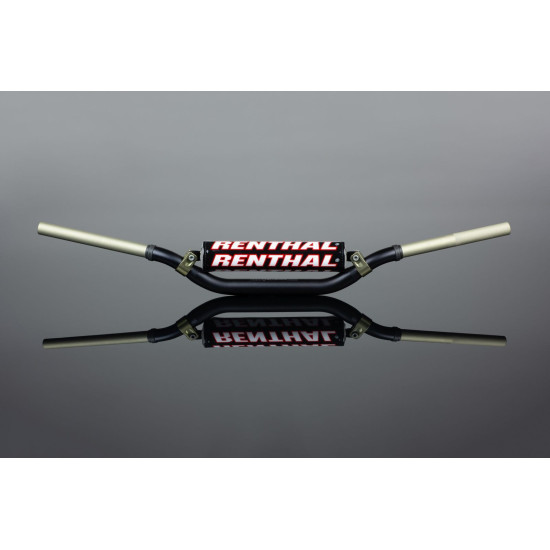 RENTHAL HANDLEBAR 1.1 / 8 INCH (28.6MM) MX TWINWALL 995 HANDLEBAR BLACK KTM FACTORY ELI TOMAC BLACK WITH SPONGE