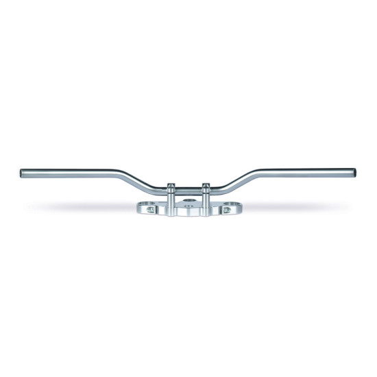 TRW ZF STEEL HANDLEBAR 22MM SUPERBIKE COMFORT GLOSS CHROME