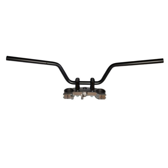 BIKETEC STEEL HANDLEBAR HONDA NC 750 X (2021-) BLACK (OEM PATTERN: 53100-MKW-D00ZA),(2303050000)