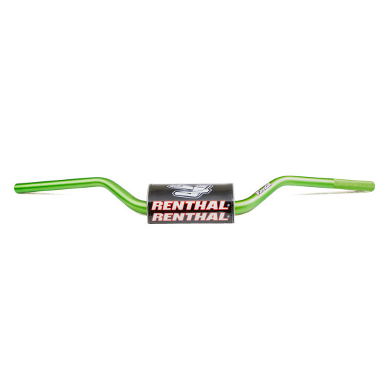 RENTHAL HANDLEBAR 1.1/8 INCH (28.6MM) MX FATBAR HANDLEBAR RC HIGH GREEN WITH SPONGE