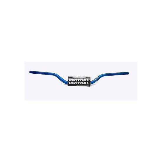 RENTHAL HANDLEBAR 1.1/8 INCH (28.6MM) MX FATBAR HANDLEBARS BLUE RC SX / SXF 06-09, SUZUKI RM / RMZ 06-13 BLUE WITH SPONG