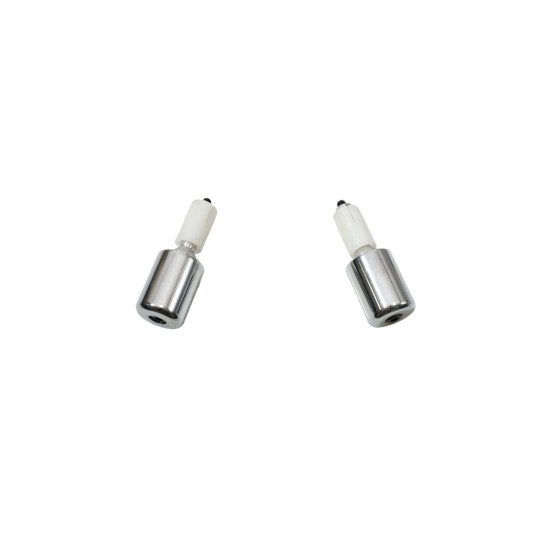 BUZZETTI HANDLEBAR ENDS / WEIGHTS DIAMETER 17.5MM CHROME COLOUR