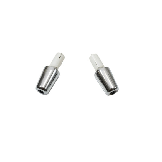 BUZZETTI HANDLEBAR ENDS / WEIGHTS DIAMETER 17.5MM CHROME COLOUR