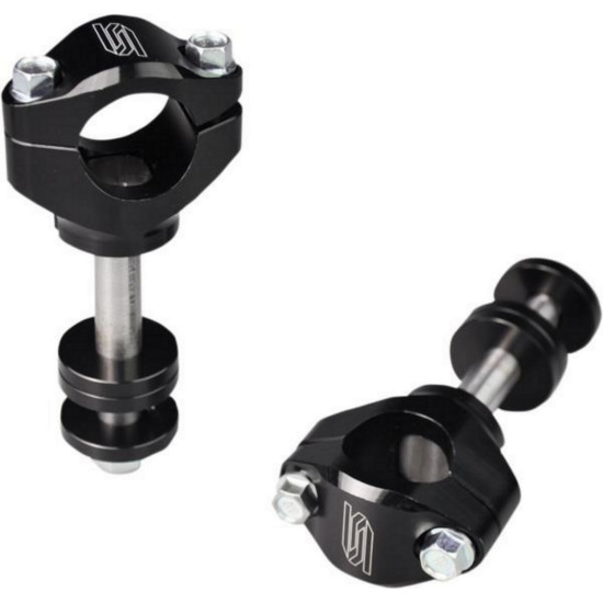 „SCAR RACING“ skirti vairo laikikliai, 28,6 mm, skirti „SCAR“ trigubiems spaustukams, juodi