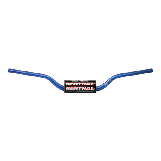 RENTHAL HANDLEBAR 1.1/8 INCH (28.6MM) MX FATBAR HANDLEBAR BLUE KTM HIGH PADDED BLUE WITH SPONGE