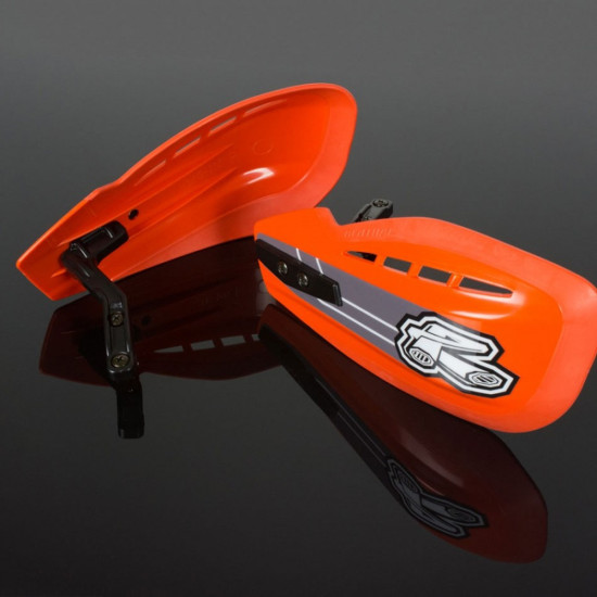 RENTHAL MX HAND GUARDS (LEAVES) ORANGE (MOUNTING INCLUDED IN HG-100-BRACKET KIT)