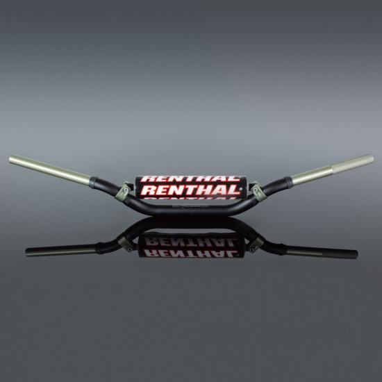 RENTHAL HANDLEBAR 1.1/8 INCH (28.6MM) MX TWINWALL 922 HANDLEBAR BLACK RC HIGH PADDED