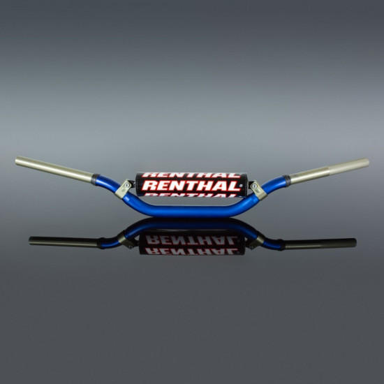 RENTHAL HANDLEBAR 1.1/8 INCH (28.6MM) MX TWINWALL 922 HANDLEBAR BLUE RC HIGH PADDED