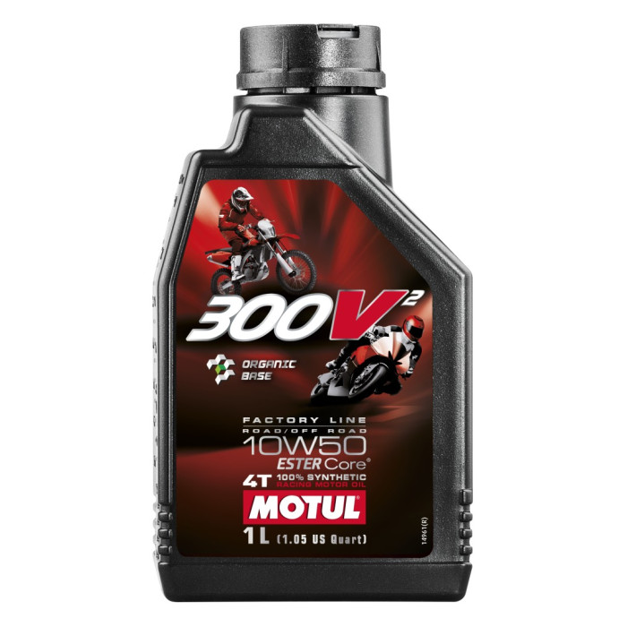 Motul oil for engine 300v2 4T FL ROAD / OFF ROAD FACTORY LINE RACING 10W50 1L (synthetic)