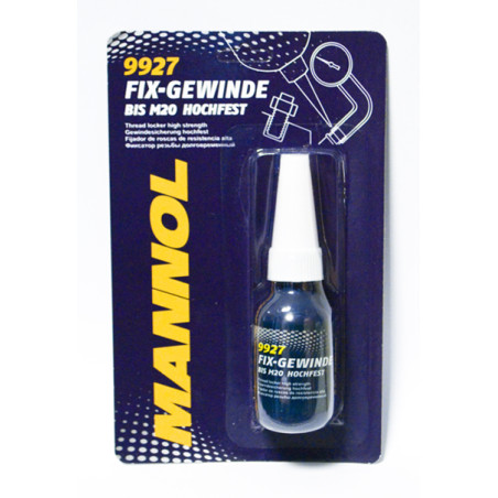 MANNOL FIX-GEWINDE HOCHFEST - sriegių klijai, raudoni stiprūs 10ML (9927)