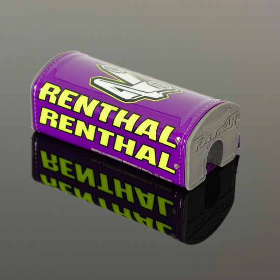 RENTHAL FATBAR PAD PURPLE WITH RENTHAL LOGO
