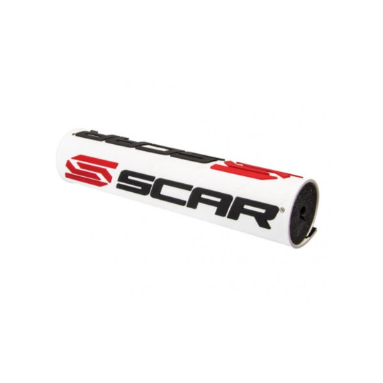 SCAR RACING VAIRO KEMPINĖ (SKERSMINĖ SIJA) (250 MM) BALTA SU SCAR LOGOTIPU