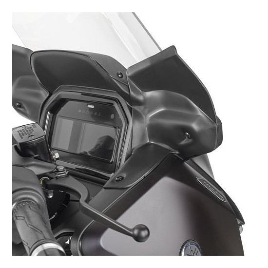 KAPPA 2026 / 01 APSAUGOS DEFLEKTORIAI YAMAHA X-MAX 300 TECH MAX '25 SPALVA JUODA