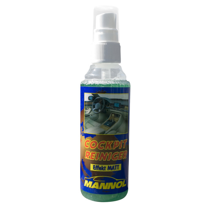 MANNOL PLAK COCKPIT-REINIGER MATT EFFECT - priemonė plastikams, gumoms 100ML (6176)