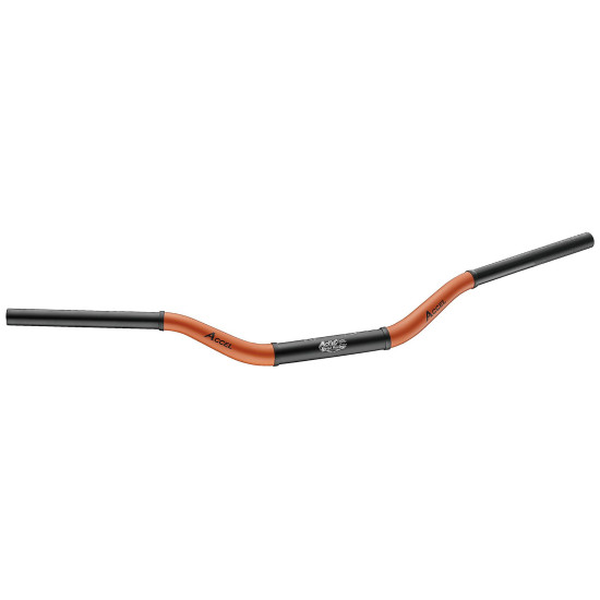 ACCEL HANDLEBAR ALUMINUM 28.6MM TAPER MX HONDA CR PATTERN HIGH (7075-T6) ERGAL TWO-COLOR ORANGE+BLACK (WIDTH 790MM, HEIG