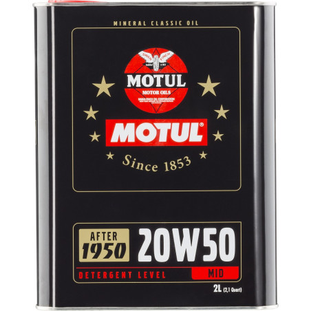 MOTUL CLASSIC MOTOR OIL 20W50 2L