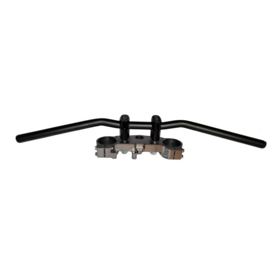 BIKETEC STEEL HANDLEBAR KAWASAKI Z 125 (2019-) BLACK (OEM PATTERN: 46003-0742),(2304100000)