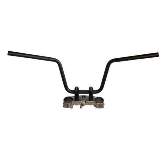 BIKETEC STEEL HANDLEBAR SUZUKI 650 BURGMAN (2002-2018) BLACK (OEM PATTERN: 56110-10G60),(2306050000)
