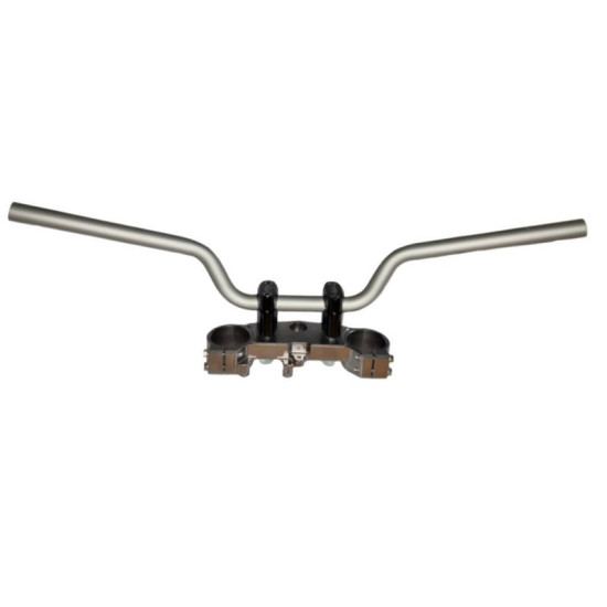BIKETEC STEEL HANDLEBAR YAMAHA MT 07 (2014-2017) COLOR SILVER (OEM PATTERN: 1WS-26111-00-00), (0308070000)
