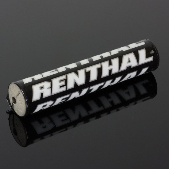 RENTHAL SX vairo paminkštinimas (240 mm) su kempine, juodos spalvos, su RENTHAL logotipu