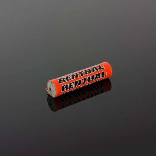 RENTHAL MINI SX PAD (205MM) ORANGE WITH RENTHAL LOGO