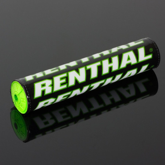 RENTHAL SX PAD (240MM) STEERING WHEEL SPONGE BLACK / GREEN / WHITE WITH RENTHAL LOGO