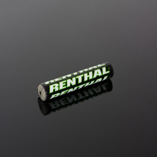 RENTHAL MINI SX PAD (205MM) TEAM ISSUE BLACK / GREEN / WHITE WITH RENTHAL LOGO