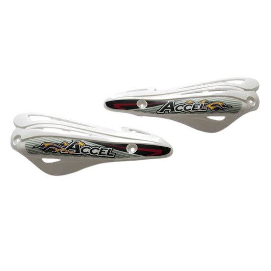 ACCEL REPLACEMENT LEAVES FOR HAND GUARDS (HANDBAR) HGS 10,11,12 COLOR WHITE - PROMOTION