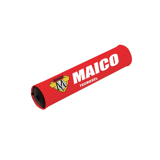 TECNOSEL (BLACKBIRD) HANDLEBAR COVER (FOR CROSSBAR) TRADITONAL MAICO VINTAGE, RED, MAICO LOGO