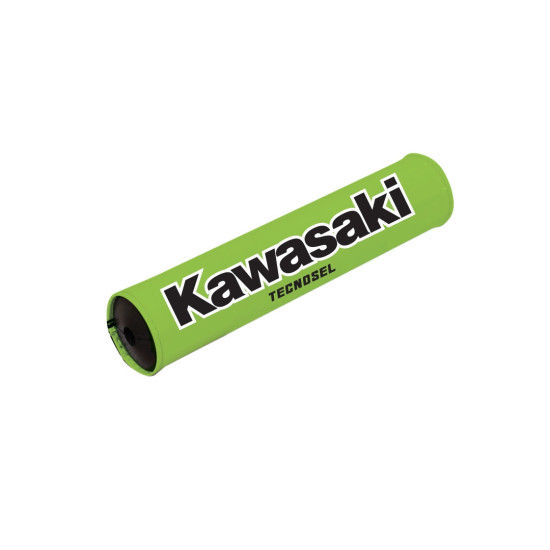 TECNOSEL (BLACKBIRD) HANDLEBAR COVER (FOR CROSSBAR) TRADITONAL KAWASAKI VINTAGE, GREEN, KAWASAKI LOGO