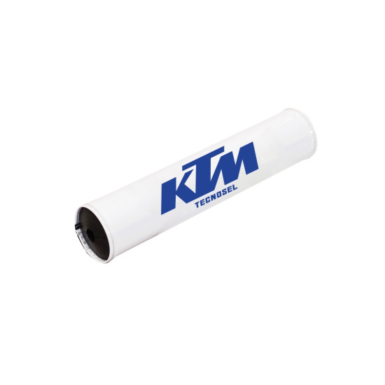 TECNOSEL (BLACKBIRD) HANDLEBAR GUARD (FOR CROSSBAR) TRADITONAL KTM VINTAGE, WHITE, KTM LOGO