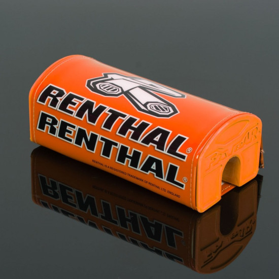 RENTHAL FATBAR PAD ORANGE WITH RENTHAL LOGO