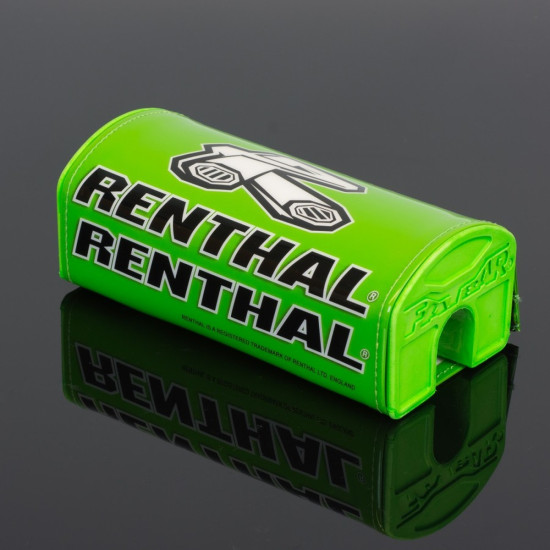 RENTHAL FATBAR PAD GREEN WITH RENTHAL LOGO