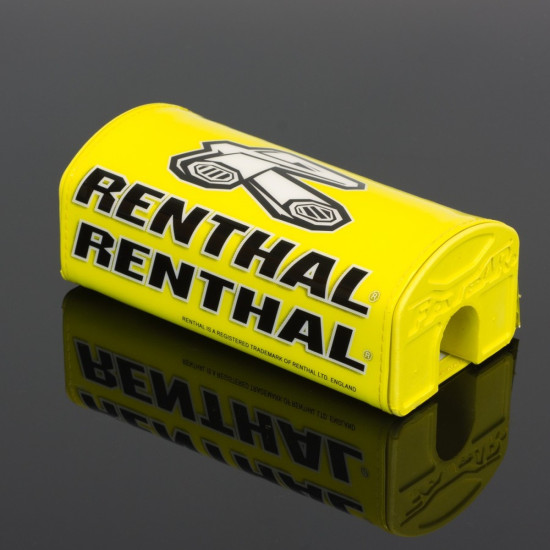 RENTHAL FATBAR PAD YELLOW WITH RENTHAL LOGO