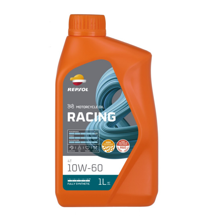 REPSOL oil 4T RACING 10W60 1L MA2 synthetic
