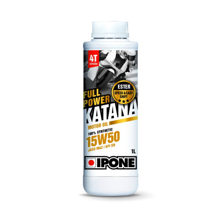 IPONE FULL POWER KATANA 15W50 oil 100% synthetic 1L (additive, MA2)