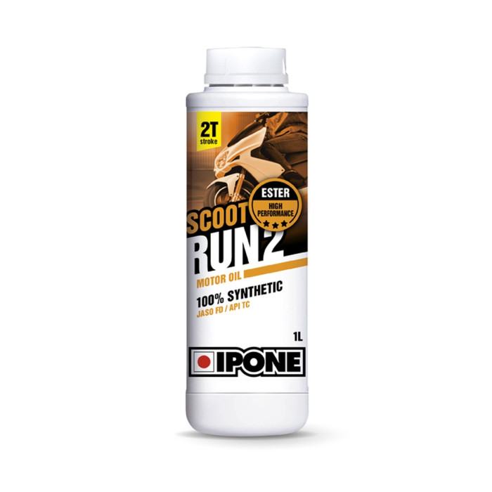 IPONE Scoot Run 2 2T oil for mixing 100% Synthetic 1L