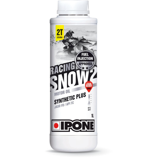 IPONE SNOW RACING 2T for snowmobiles 1L (strawberry scent) (-45ST,C)