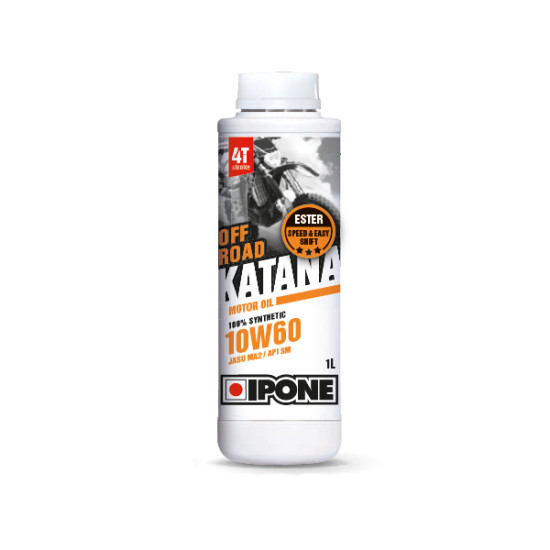 IPONE KATANA OFF ROAD 10W60 oil 100% synthetic 1L (additive, MA2) (800019)